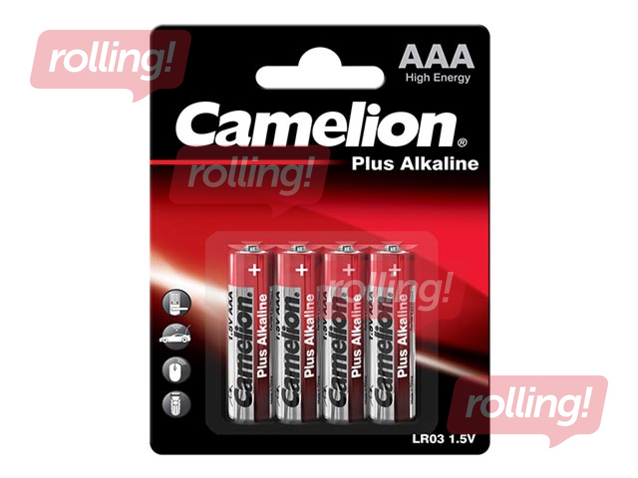 Baterijas Camelion, Alkaline, AAA, B4, 1.5V, 4 gab.