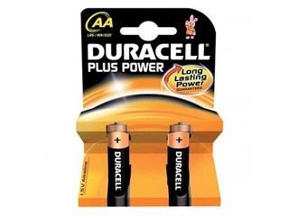 Batteries Duracell Alkaline, AA, 1.5V, 2 pcs.