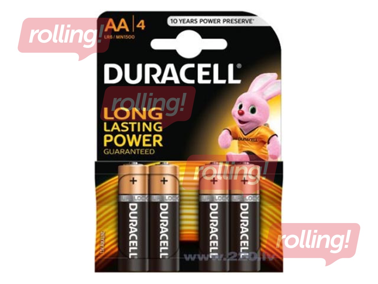 Patareid Duracell Alkaline, AA, 1.5V, 4 tk.