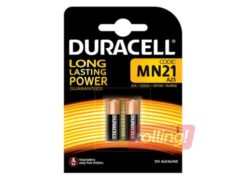 Patareid Duracell MN21/A23, 12V, 2 tk. 