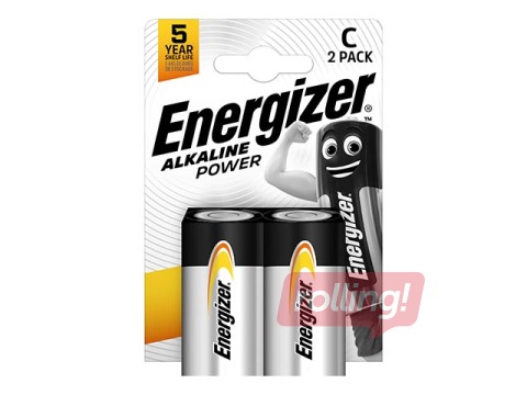 Batteries Energizer Base Alkaline, C B2,1.5V, 2 pcs.