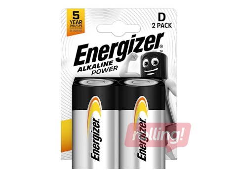Patareid Energizer Base Alkaline, D B2,1.5V, 2 tk.
