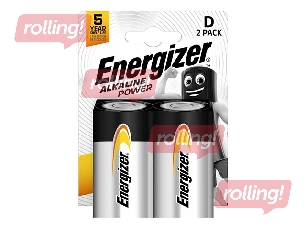 Patareid Energizer Base Alkaline, D B2,1.5V, 2 tk.