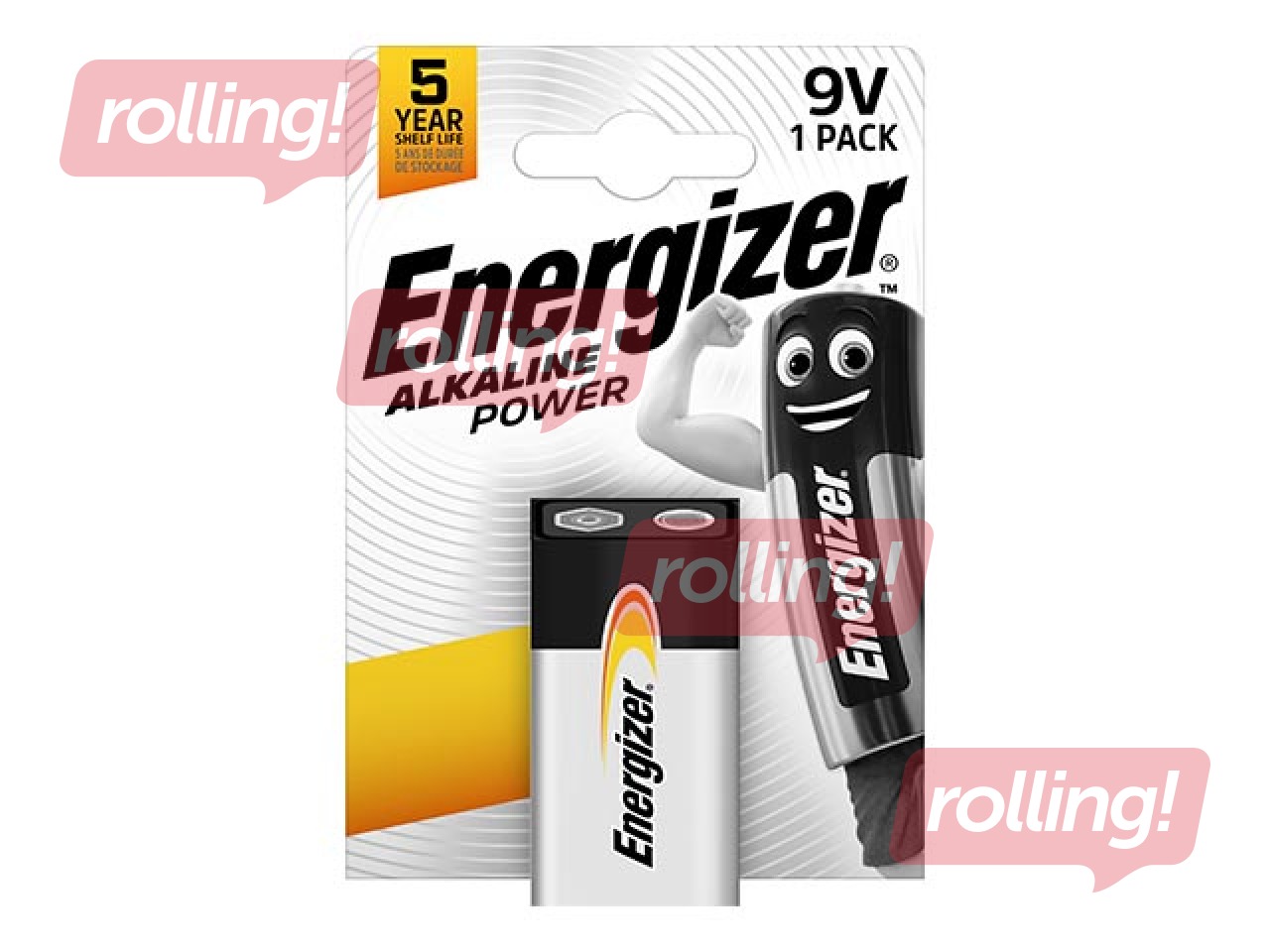 Baterija Energizer Base Alkaline, B1, 9V, 1 gab.
