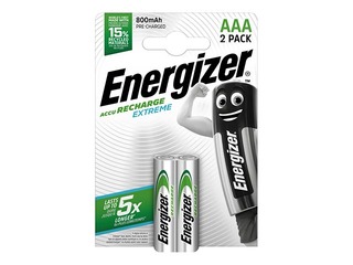 Laetavad patareid Energizer Extreme, 800mAh, 1.2V, AAA, 2 tk.