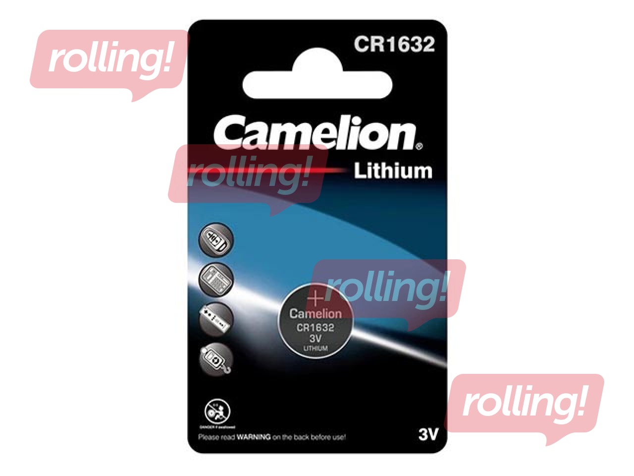 Patarei Camelion Lithium, nööppatarei, CR 1632, 1 tk.