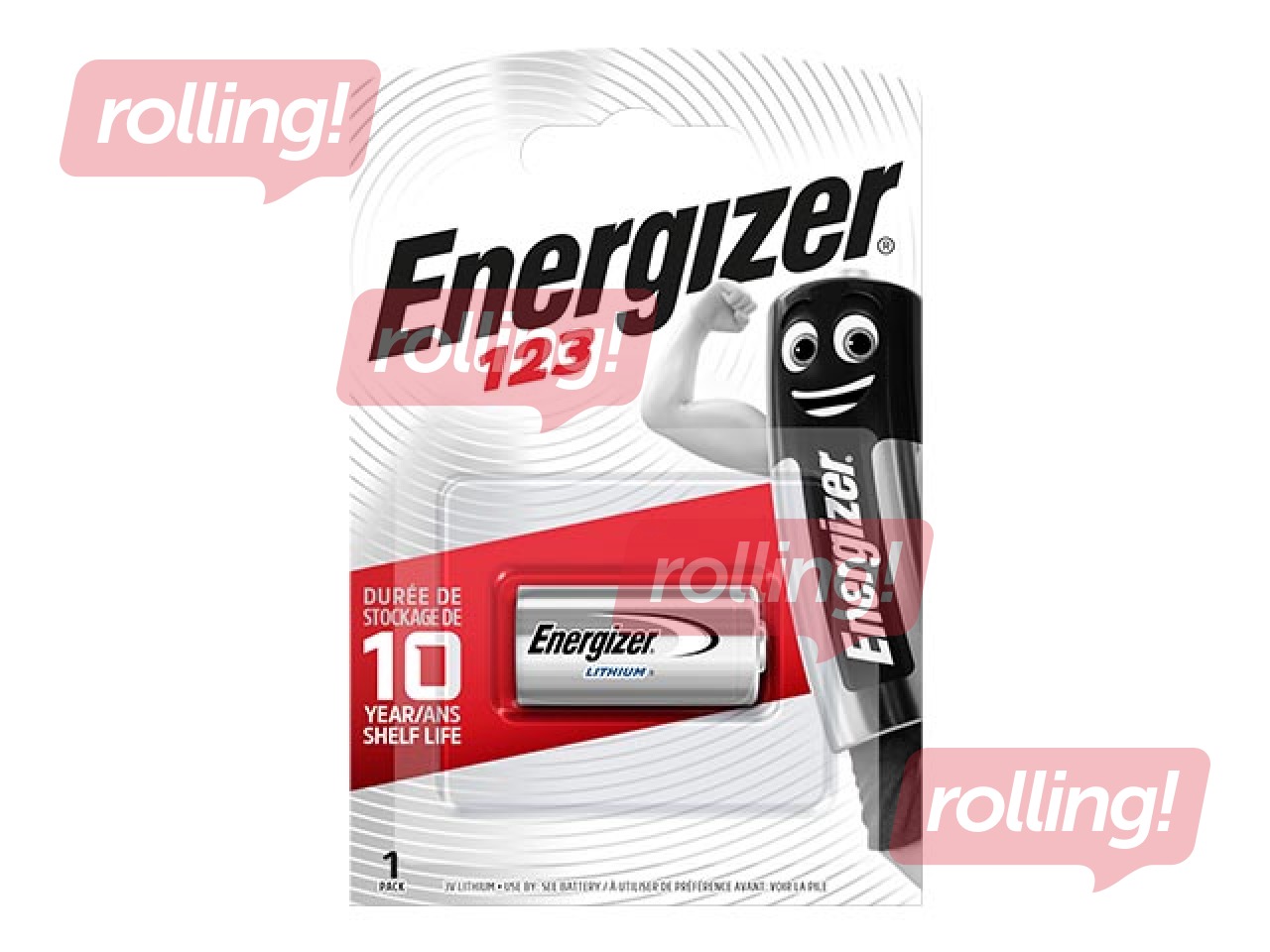 Battery Energizer 123 Lithium, B1, 3V, 1 pc.