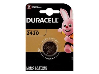 Patarei Duracell Lithium, nööppatarei, CR 2430, 3V, B1, 1 tk.