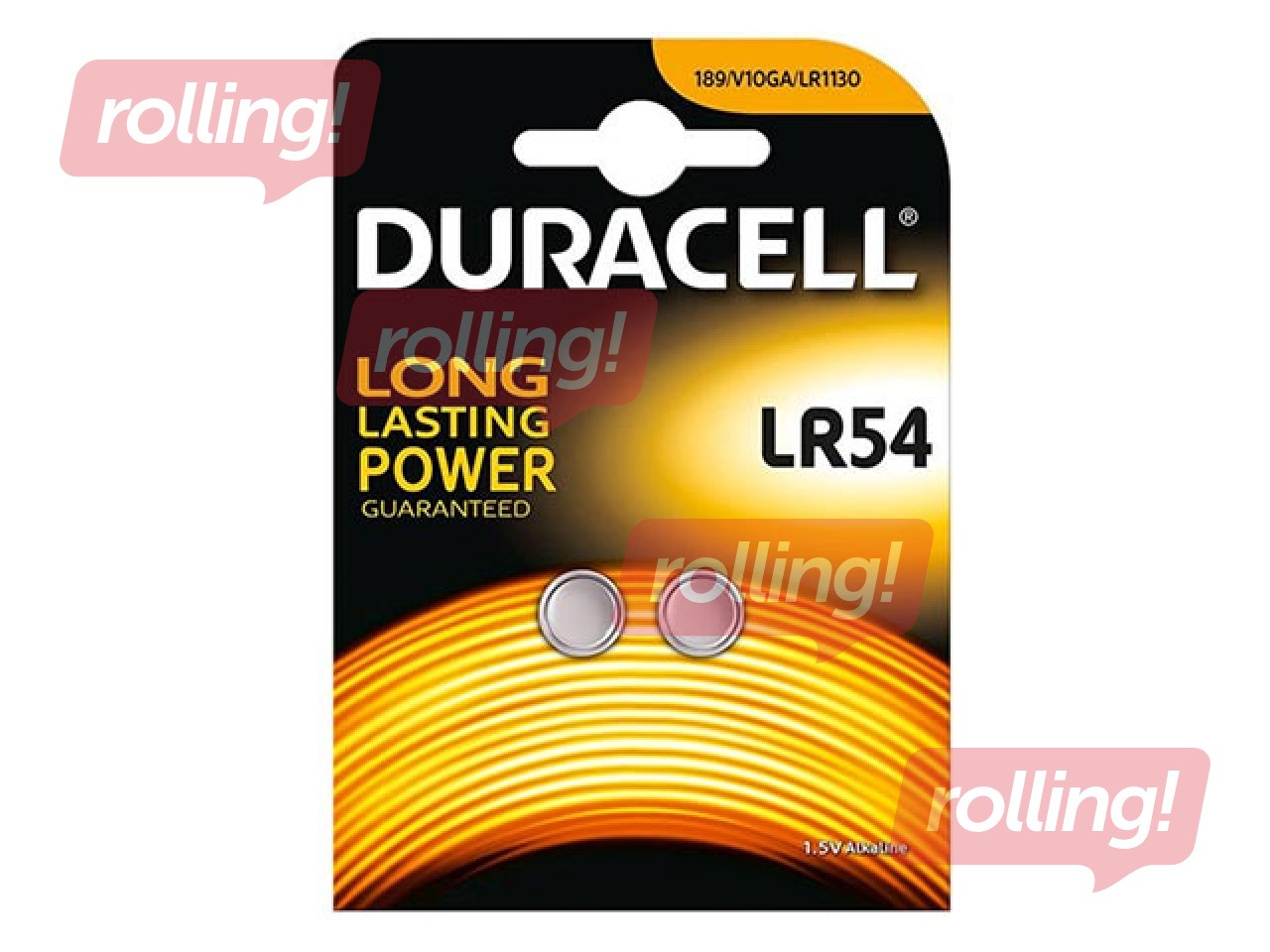 Duracel patarei LR54, 1.5V, 2 tk.