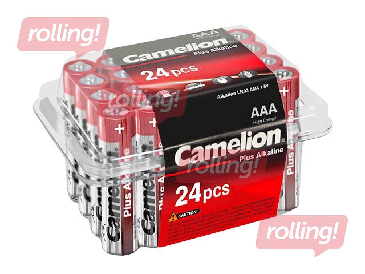 Baterijas Camelion Alkaline, AAA B24, 1,5V,  24 gab.
