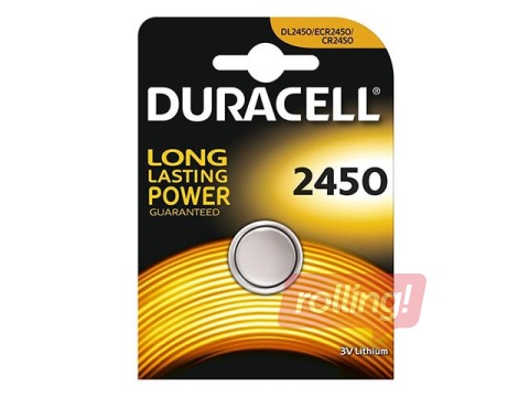 Patarei Duracell, nööppatarei, CR2450, 1 tk.