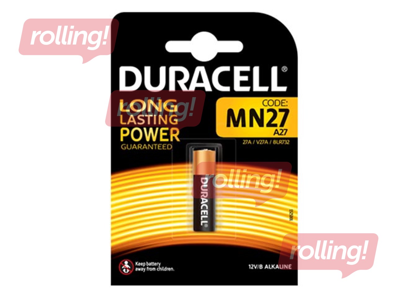 Patarei Duracell A27, 12V, 1 tk.