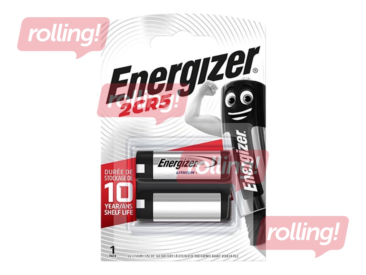 Patareid Energizer 2CR5, 6V, 1 tk.