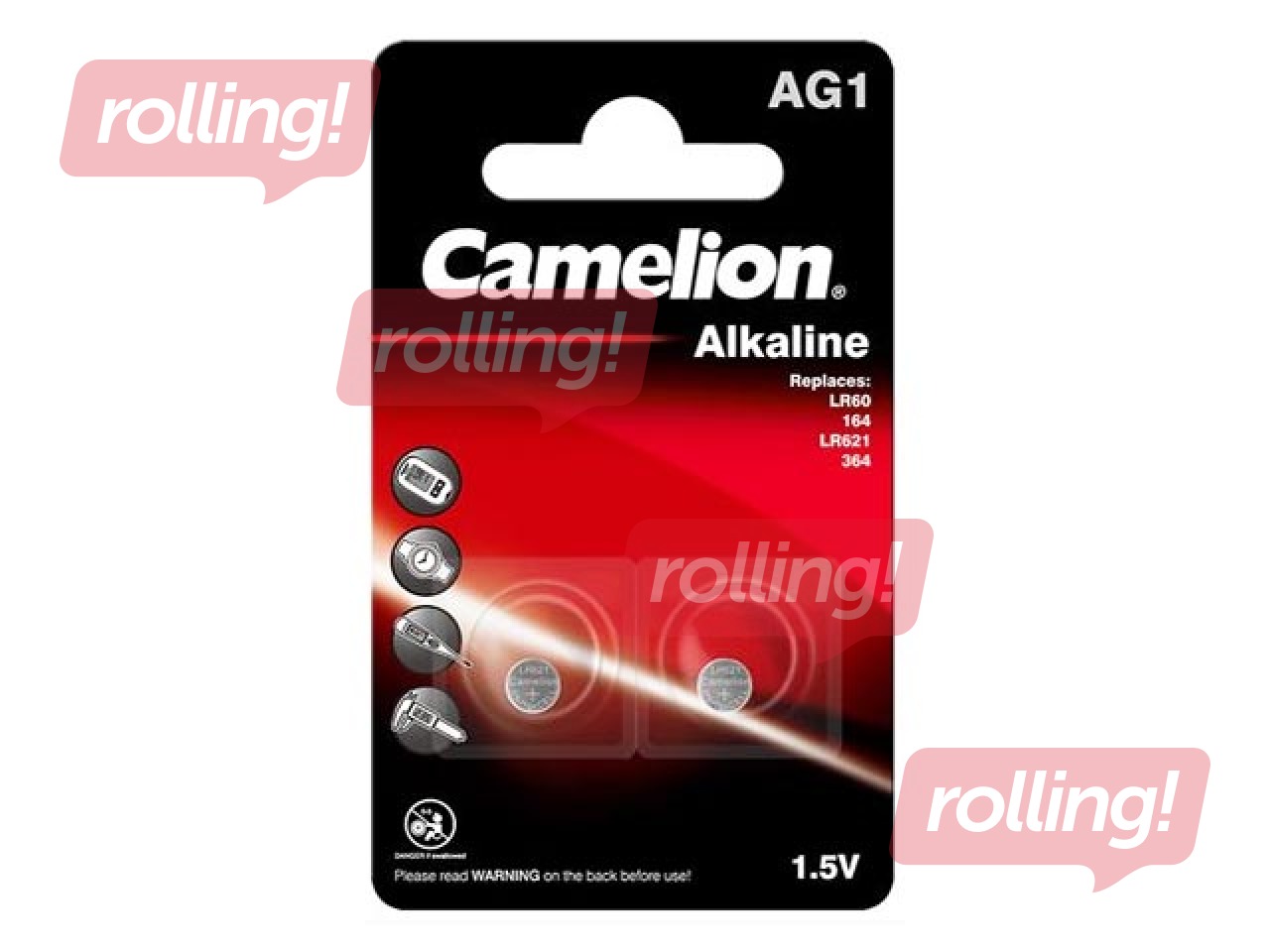 Patareid Camelion Alkaline AG1/LR621/364, 2 tk.