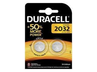 Батарейки Duracell Lithium, таблетка, CR 2032, 2 шт. 