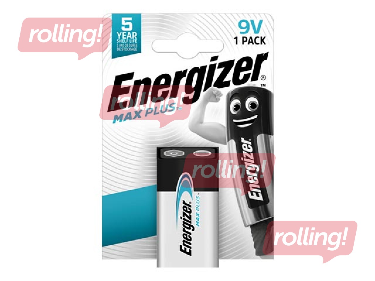 Battery Energizer Max Plus, B1, 9V, 1 pcs.
