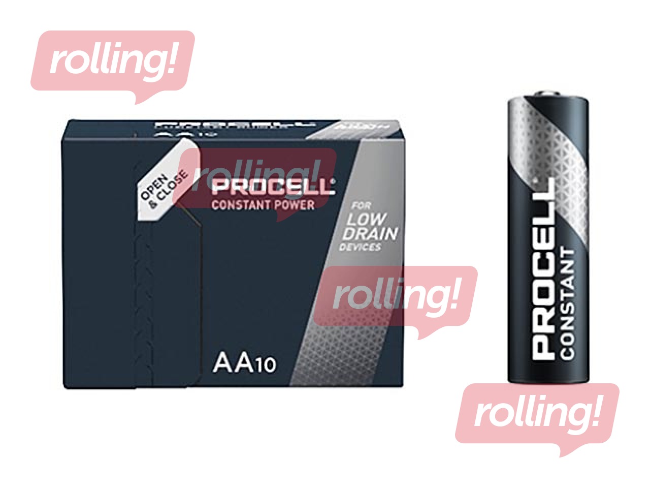 Baterijas Duracell Procell Alkaline Battery AA, 1.5V (10gab)