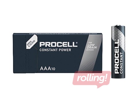 Batteries Duracell Procell Alkaline Battery AAA, 1.5V (10pcs)