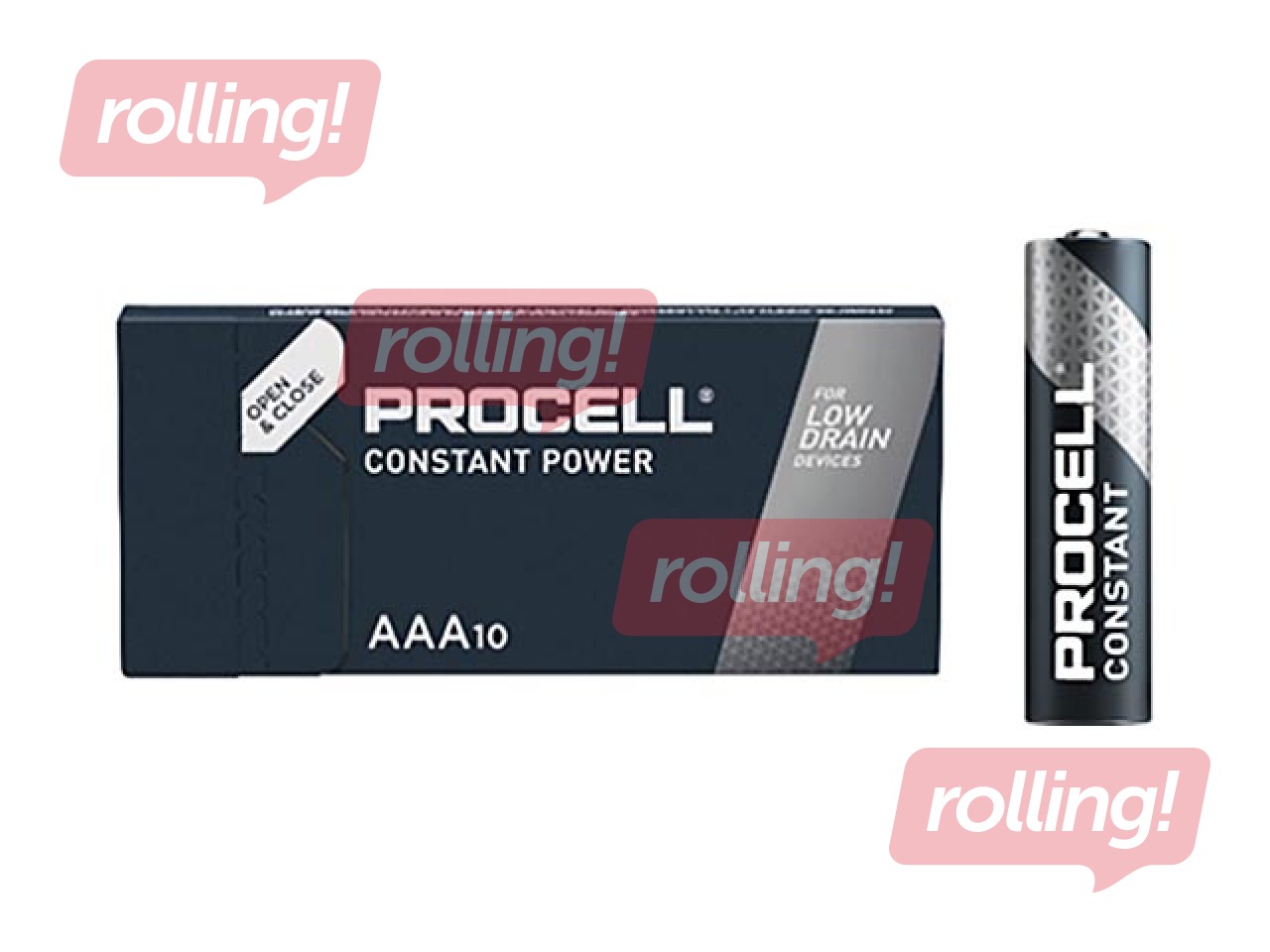 Batteries Duracell Procell Alkaline Battery AAA, 1.5V (10pcs)