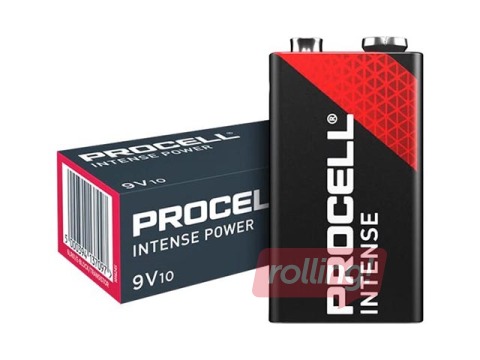 Patareid Duracell, Procell Alkaline Intense 9V, 6LR61, S10, MN1604, 10 tk.