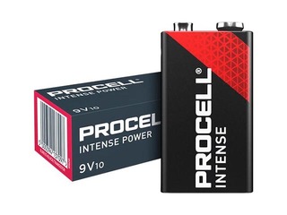 Patareid Duracell, Procell Alkaline Intense 9V, 6LR61, S10, MN1604, 10 tk.