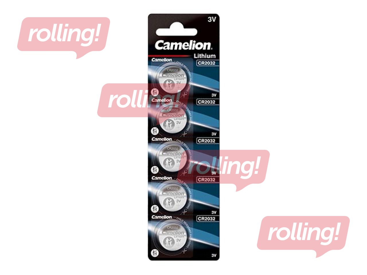 Patarei Camelion Lithium, nööppatarei, CR 2032, 5 tk. 