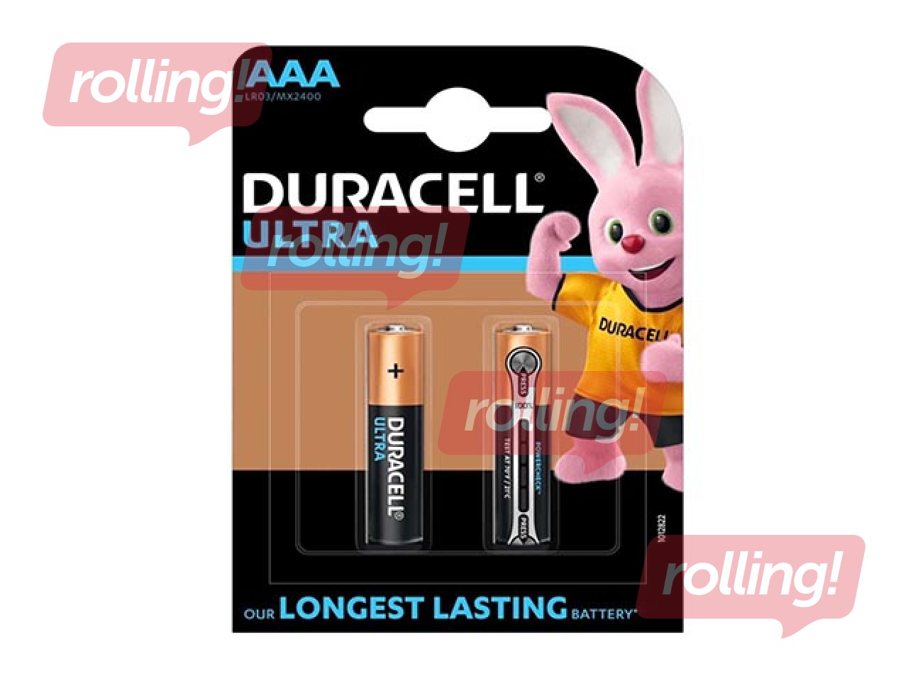 Baterijas Duracell Ultra, AAA, 1.5V, 2 gab.