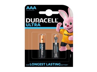 Batteries Duracell Ultra, AAA, 1.5V, 2 pcs.