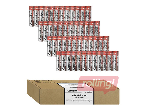 Patareid Camelion Alkaline, AAA B96, 1,5 V, 48 tk.