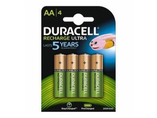 Laetavad patareid Duracell, HR06, 2500 mAh, AA, 4 tk.