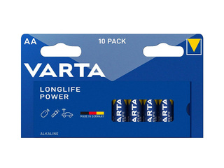 Patarei Varta Longlife Power Alkaline, AA, B10, 10tukki.