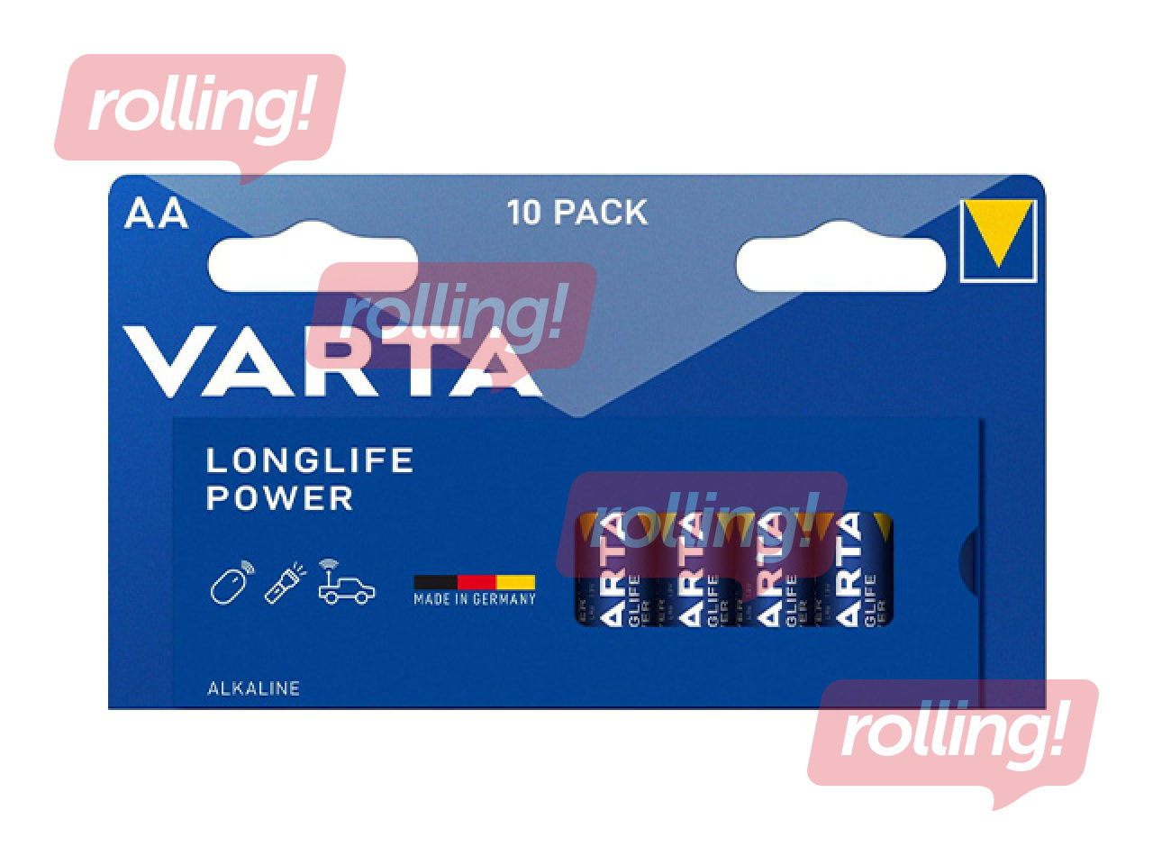 Patarei Varta Longlife Power Alkaline, AA, B10, 10tukki.
