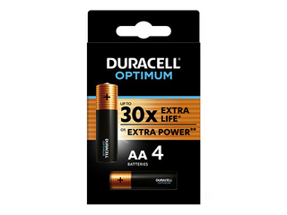 Patareid Duracell Optimum Alkaline AA, 1.5V, 4tk.