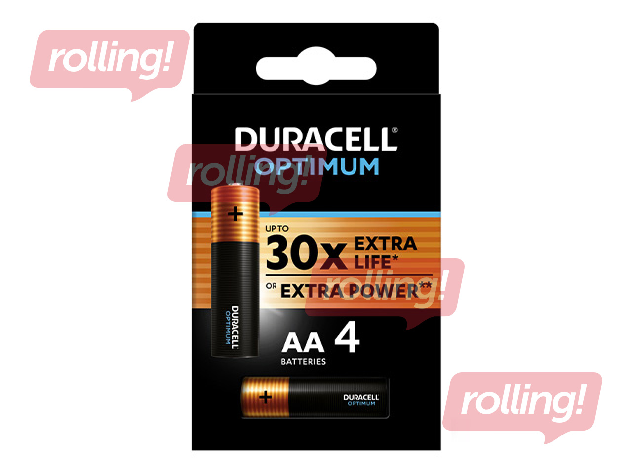 Patareid Duracell Optimum Alkaline AA, 1.5V, 4tk.