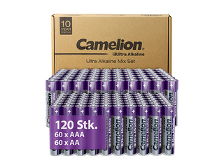 Baterijas Camelion Ultra Alkaline, 60xAA + 60xAAA, 1.5V, 120 gab.