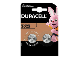 Baterijas Duracell Lithium, tablešu tipa, CR 2025, 2 gab. 