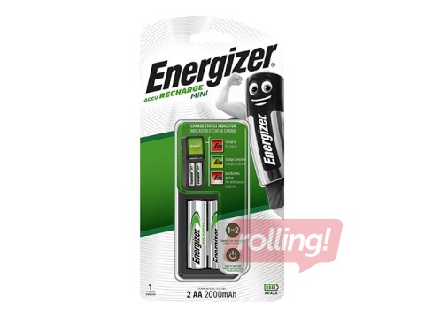Patareide laadija Energizer Mini EU pistik 700 mAh + 2 x AAA