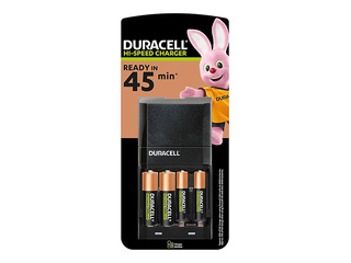 Зарядное устройство Duracell Hi-Speed Value Charger: 2 батарейки AA 1300 мАч, 2 батарейки AAA 75