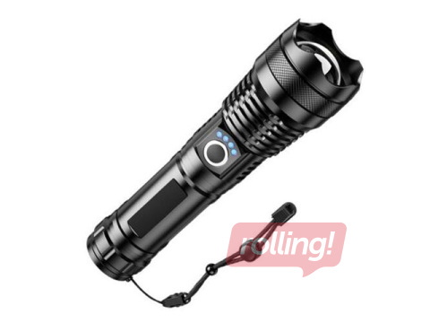 Technik P26 focusable LED flashlight, 1000lm, 300m range, rechargeable