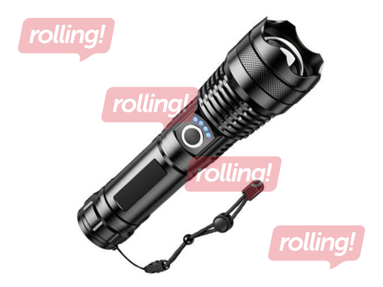 Technik P26 focusable LED flashlight, 1000lm, 300m range, rechargeable