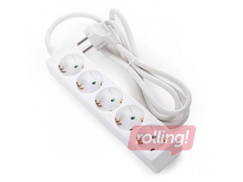 Extension cord 5 way 1.5 m, white