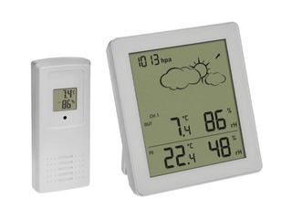 Hygrometer-Thermometer, White, 105x94x20mm