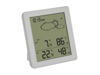 Hygrometer-Thermometer, White, 105x94x20mm