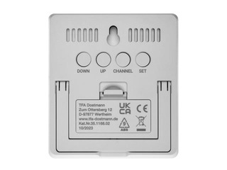 Hygrometer-Thermometer, White, 105x94x20mm