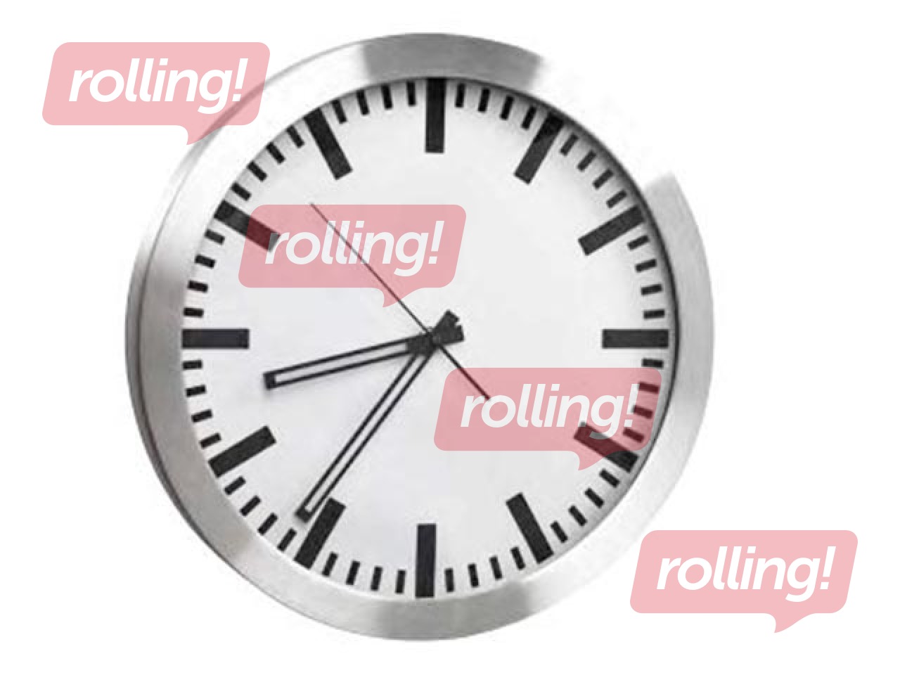 Wall Clock Aluminium 35 cm