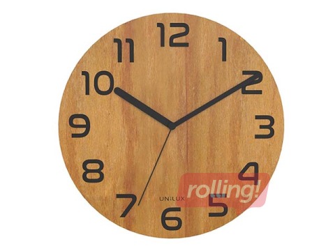 Seinakell Unilux Palma silent, puidust, 30 cm