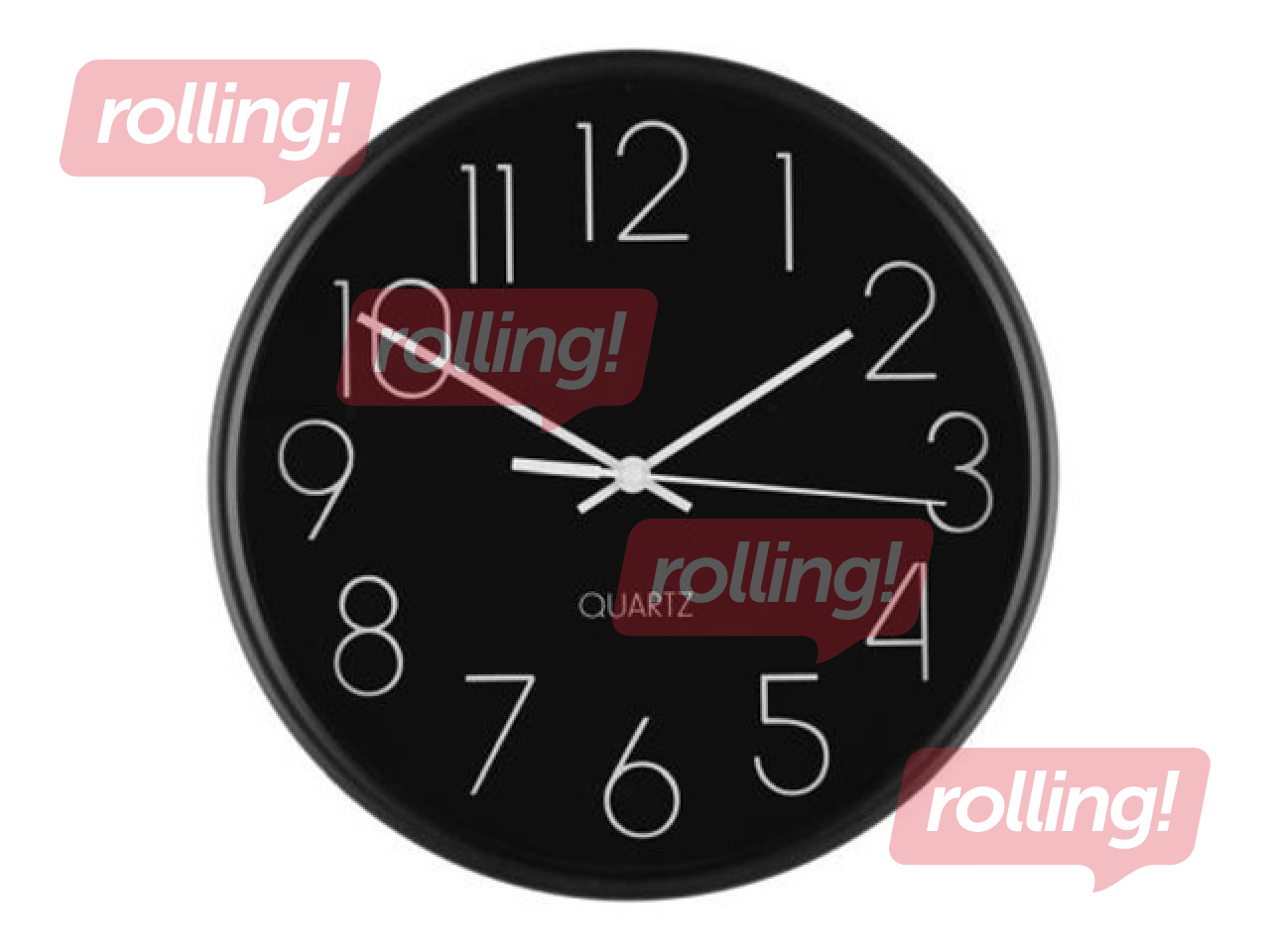 Wall Clock 4Living, Black, Ø25cm
