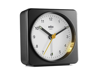 Будильник Braun BC03, чёрный, белый