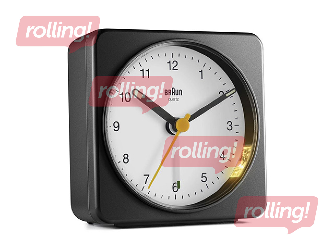 Будильник Braun BC03, чёрный, белый
