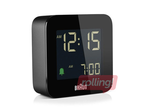 Modinātājpulkstenis Braun BC08, melns